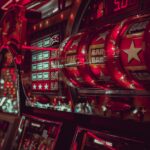 close-up photography of lucky arcade with Bar, Bar, and Star